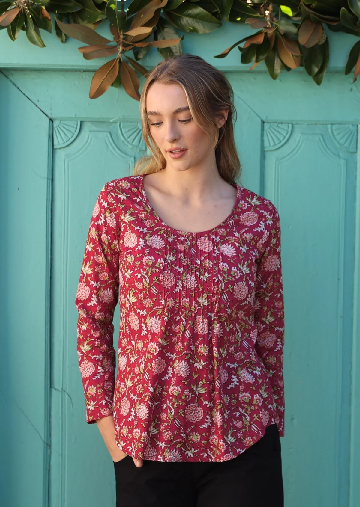 Tulsi Long Sleeve Cranberry - Ysert