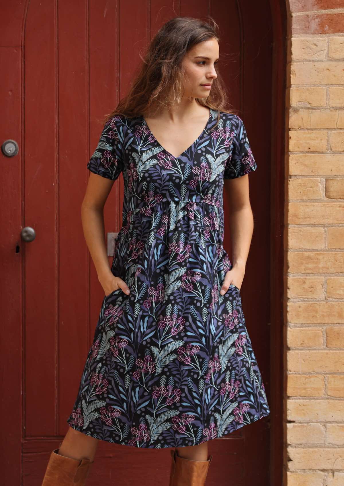 Etta Dress Obsidian - Ysert