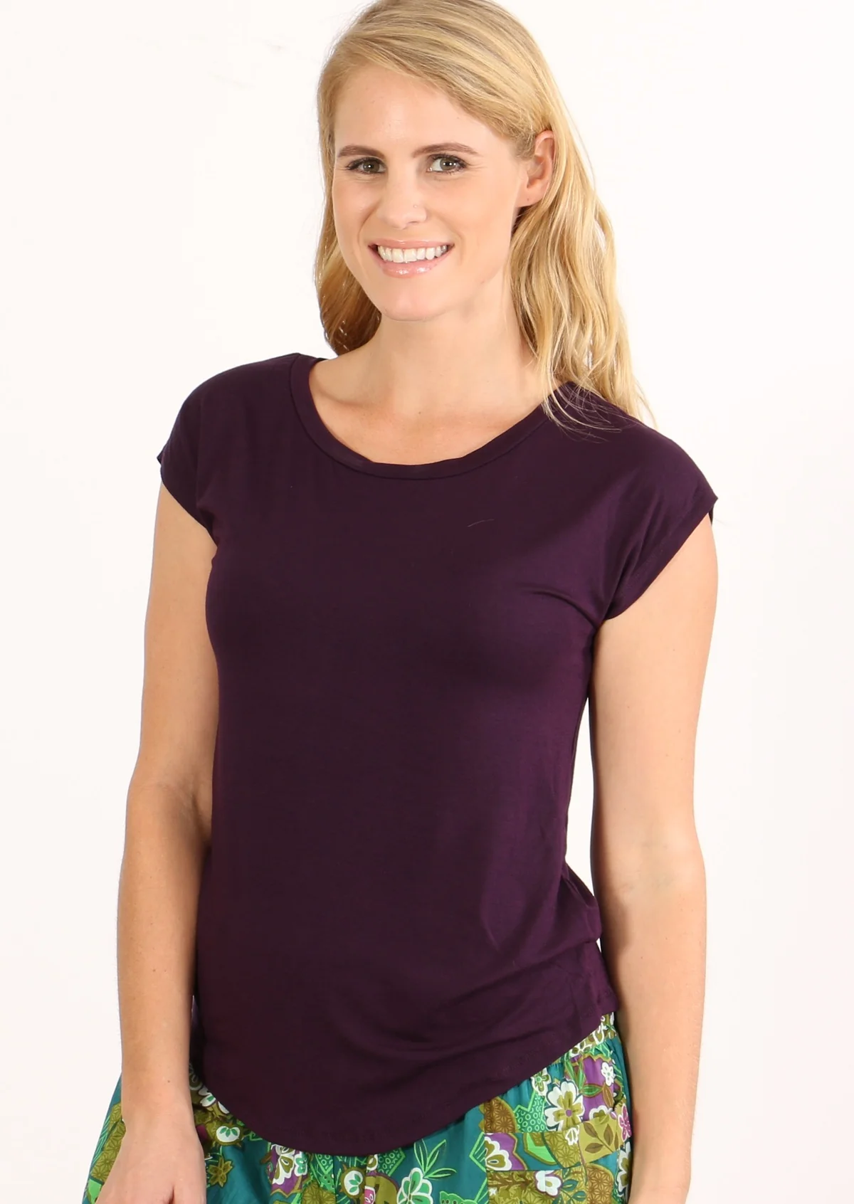 Shell T-shirt Dark Purple - Ysert