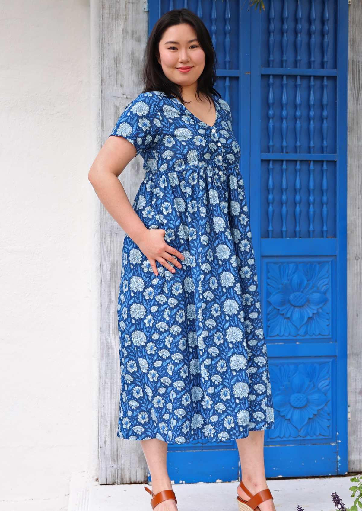Promenade Dress Blue Meadow - Ysert