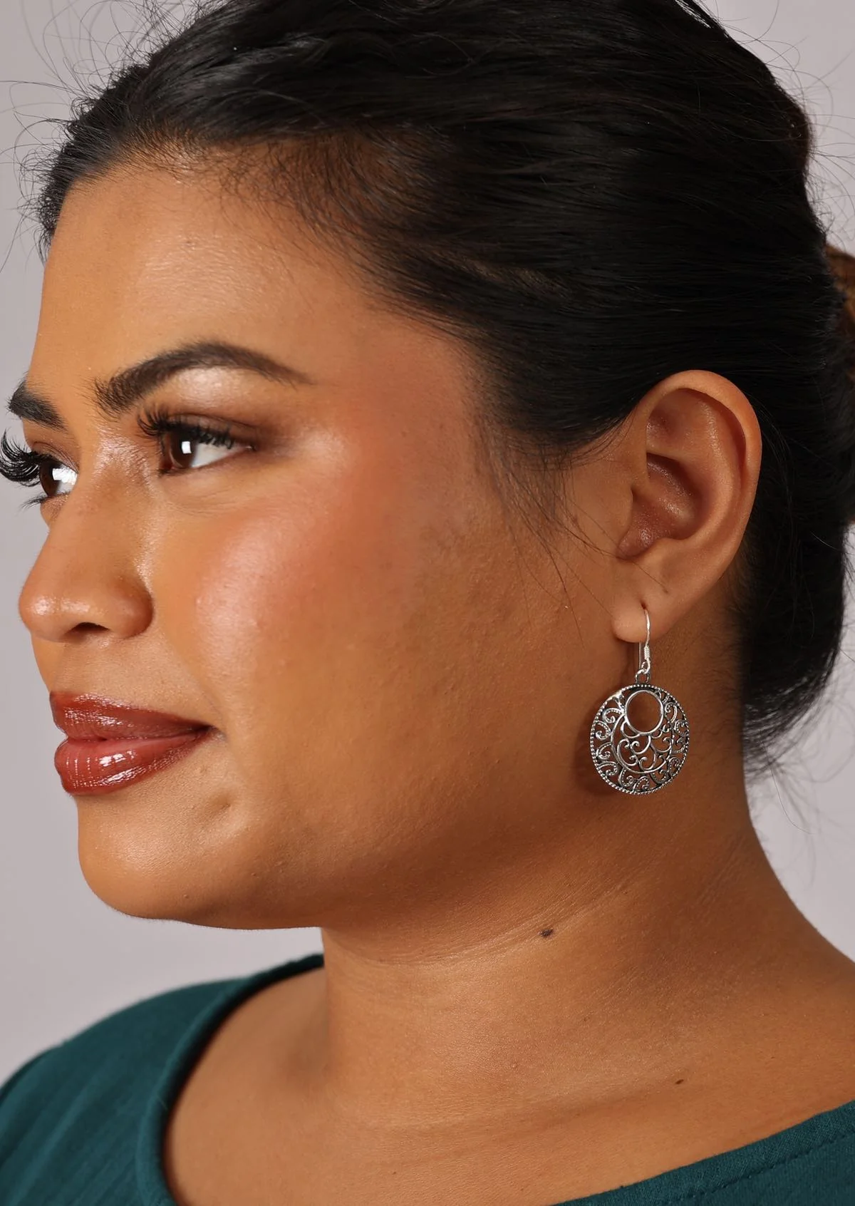 Serene Spirals Silver Earrings - Ysert