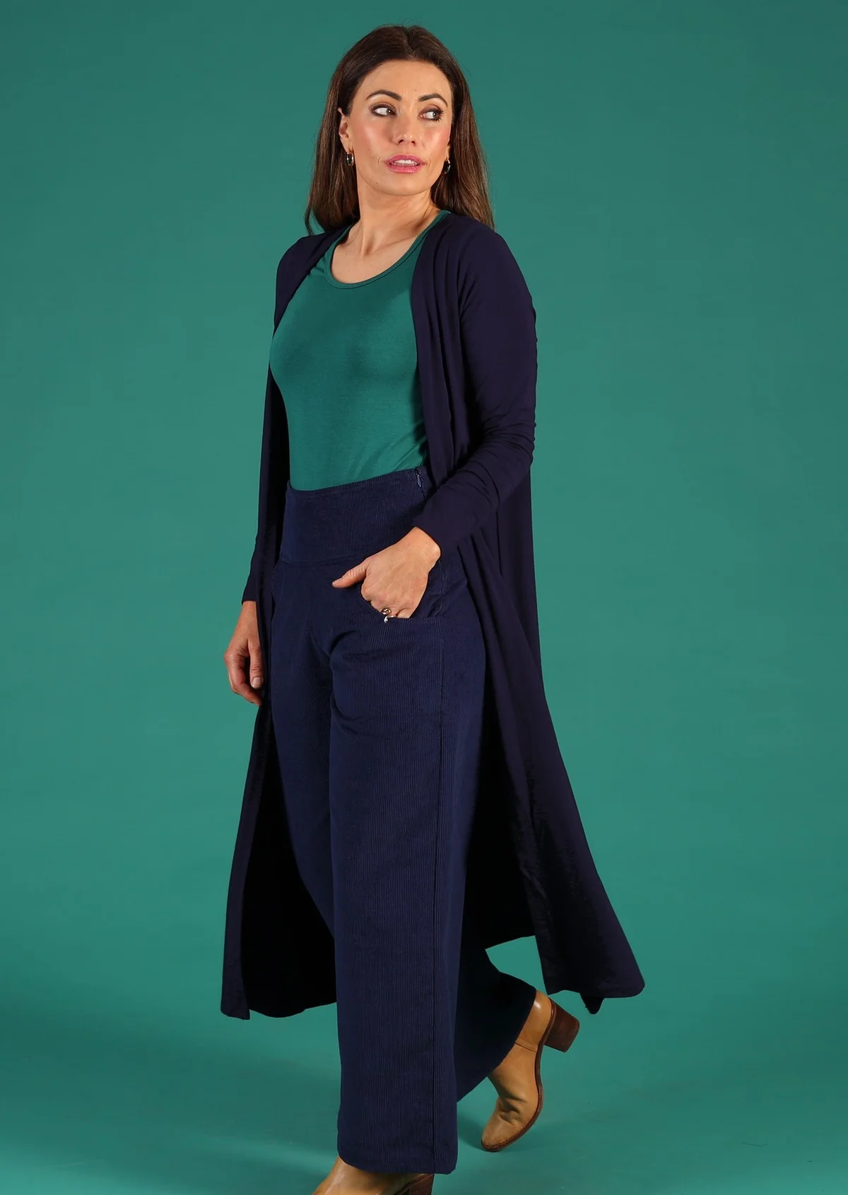 Duster Jersey Jacket Navy Blue - Ysert