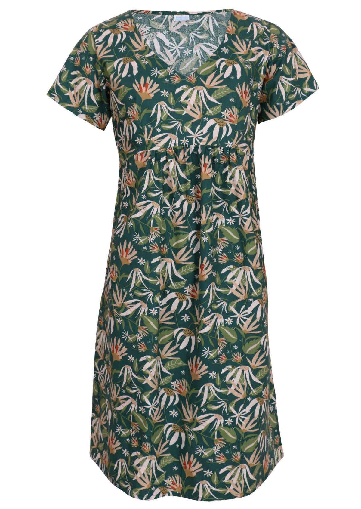 Etta Dress Flannel Flower - Ysert