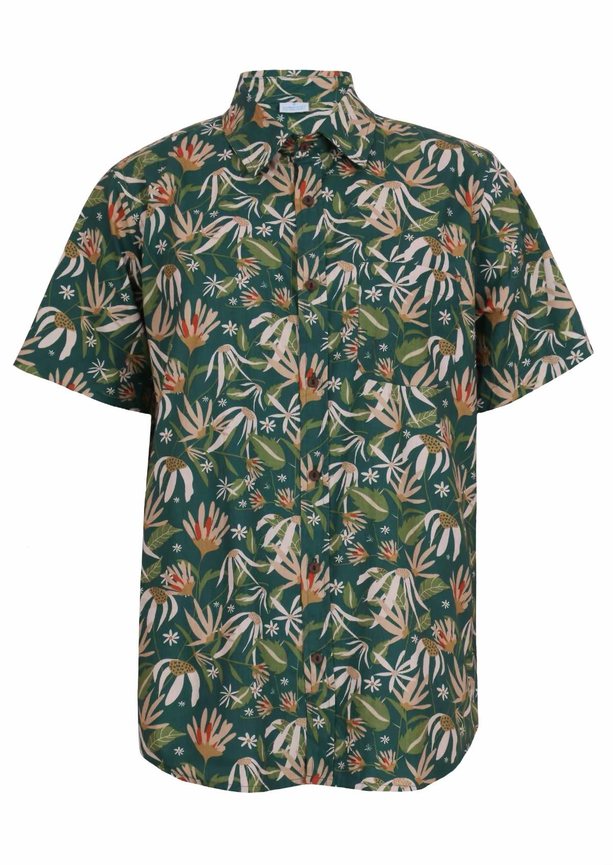 Men's Cotton Shirt Flannel Flower - Ysert