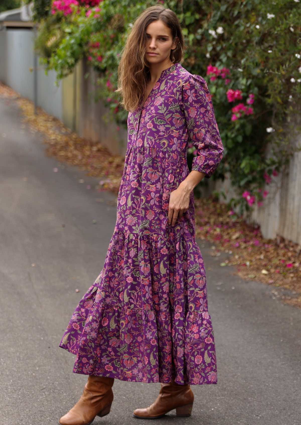 Amethyst Tiered Maxi Dress - Ysert