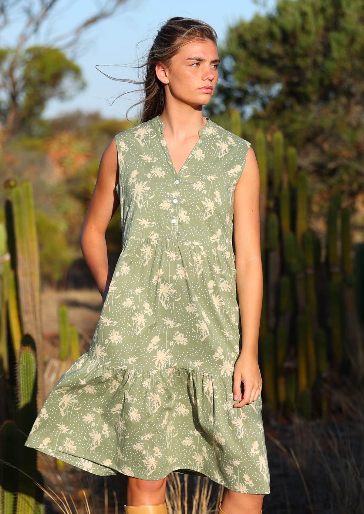 Ember Midi Dress Cascade - Ysert