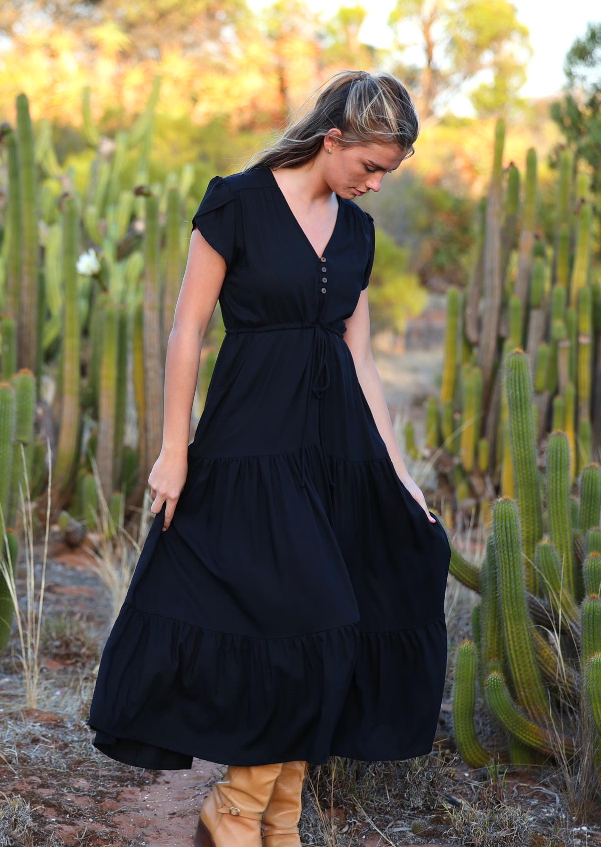 Acacia Maxi Dress Black - Ysert