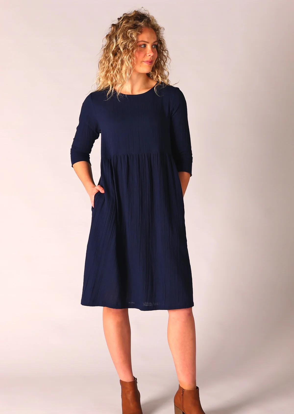Zoey Dress Ocean Cavern - Ysert