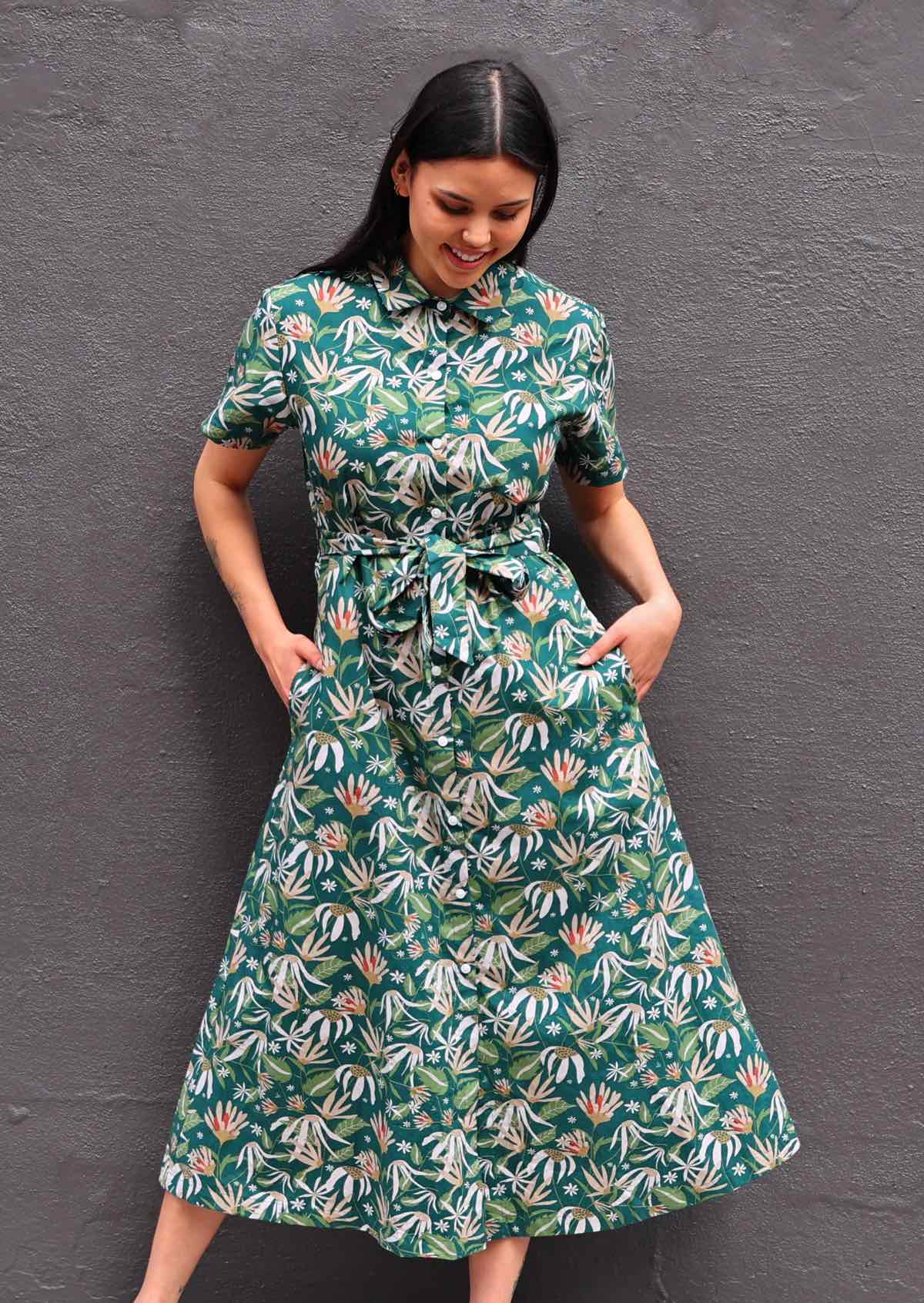 Chelsea Dress Flannel Flower - Ysert