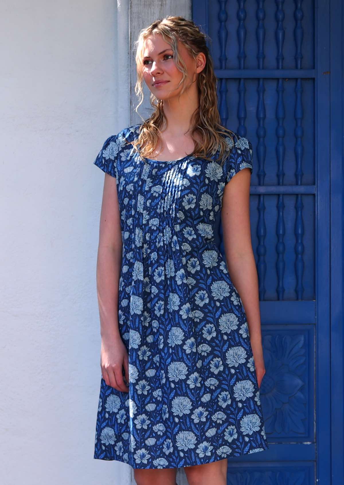 Tulsi Dress Blue Meadow - Ysert