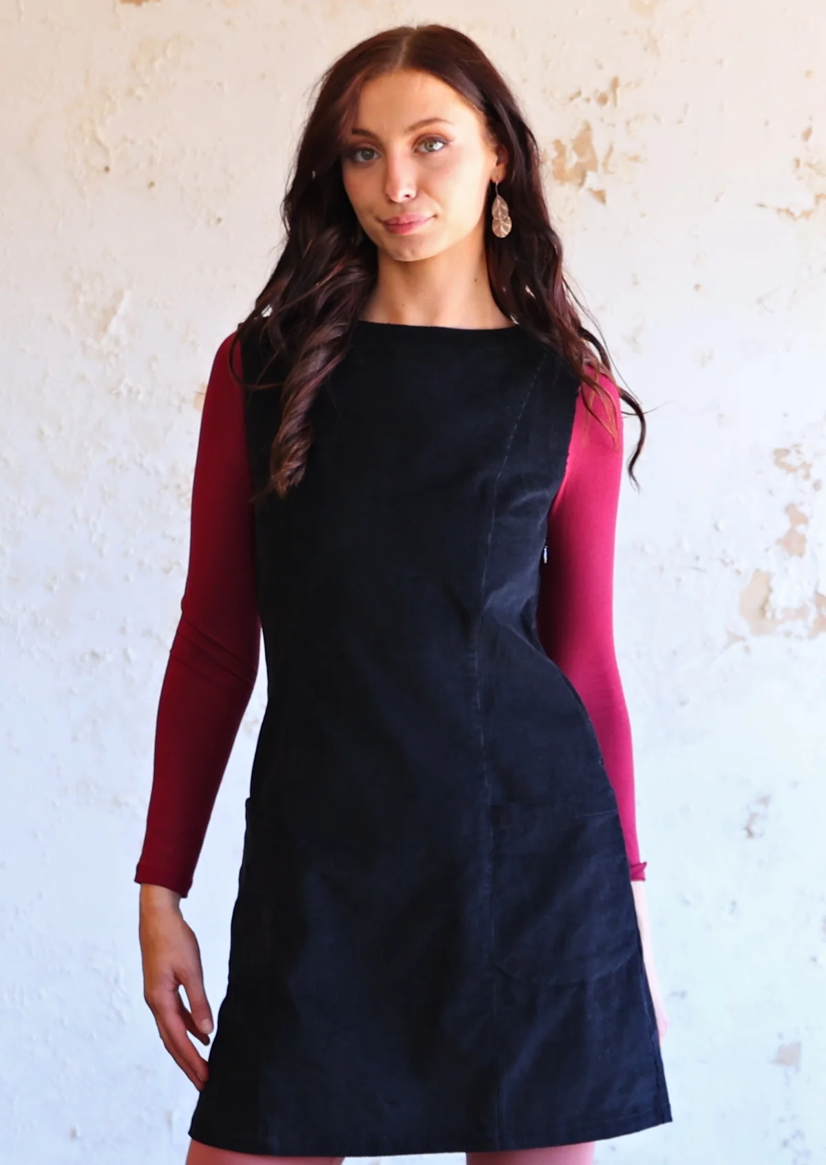 Polly Pocket Corduroy Tunic Black - Ysert
