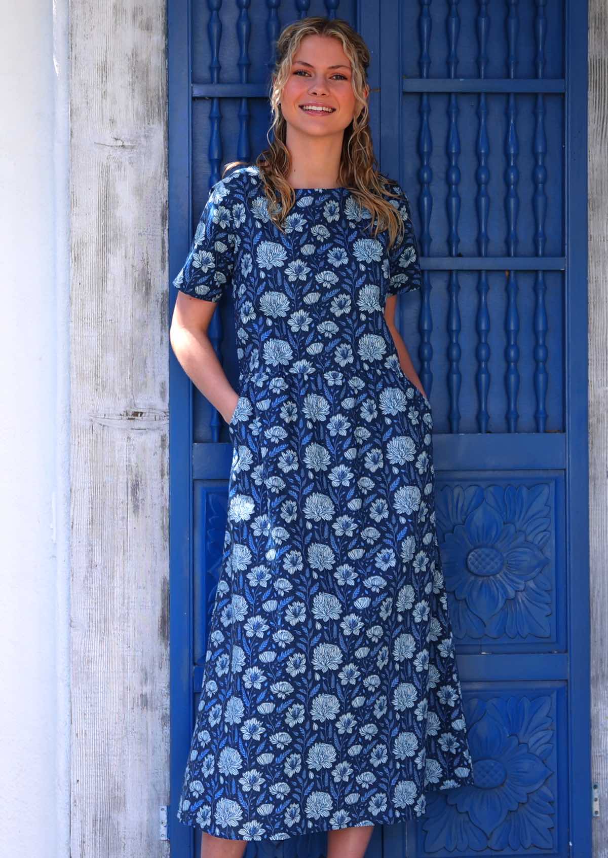 August Dress Blue Meadow - Ysert