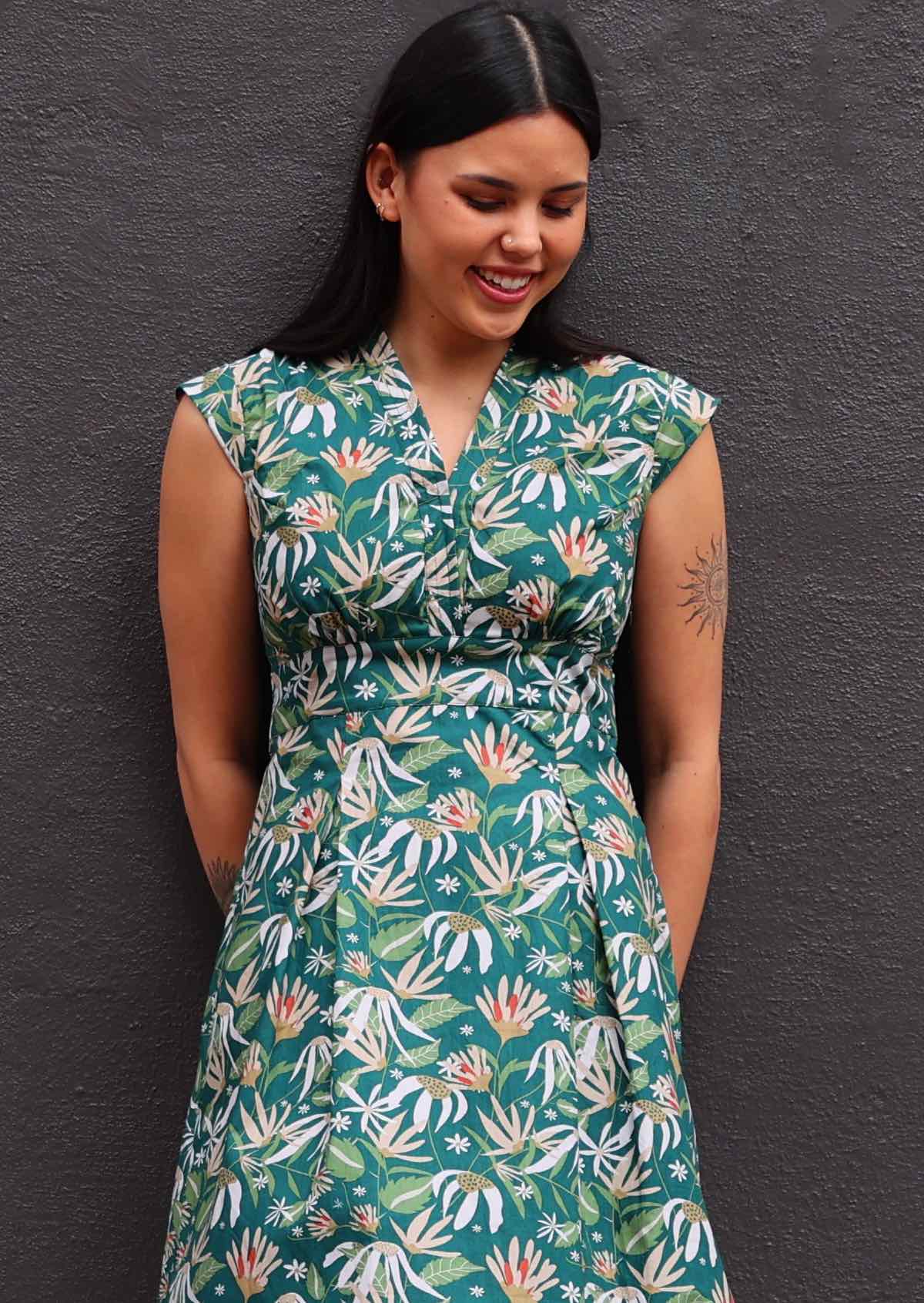 Billie Dress Flannel Flower - Ysert