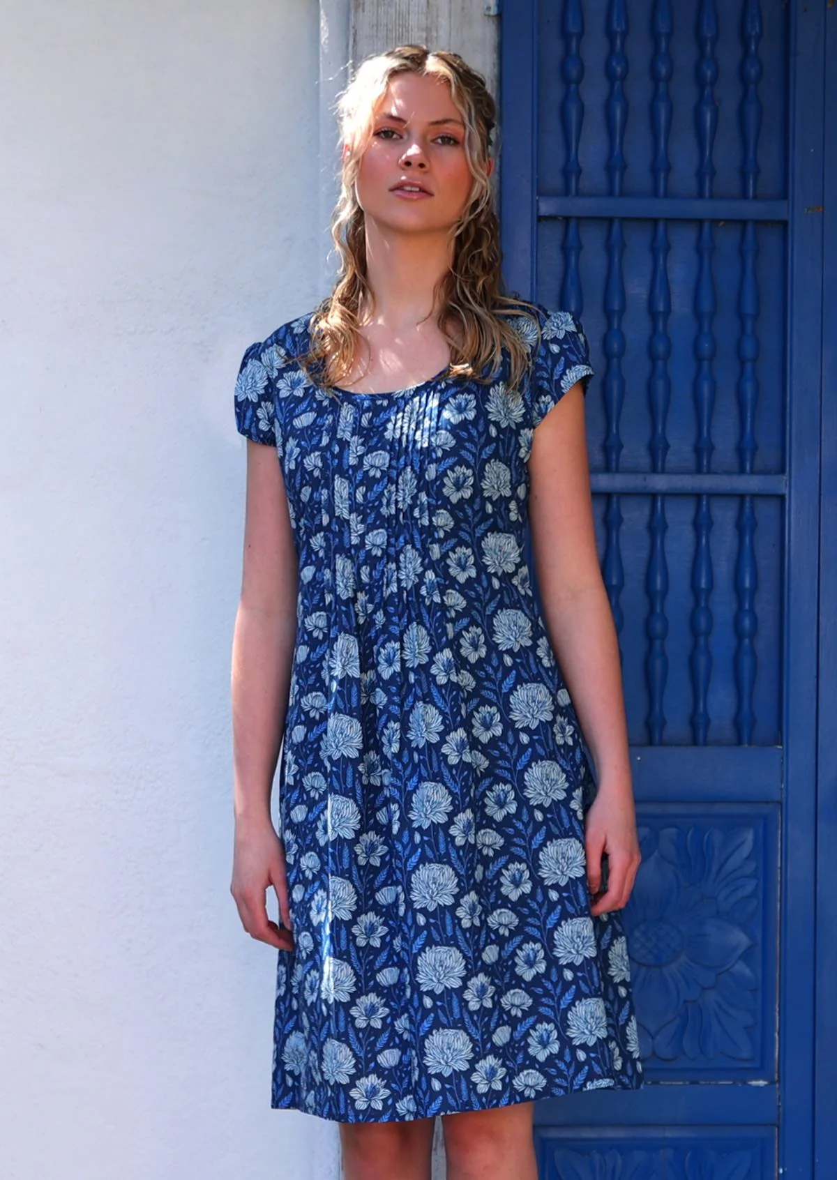 Tulsi Dress Blue Meadow - Ysert