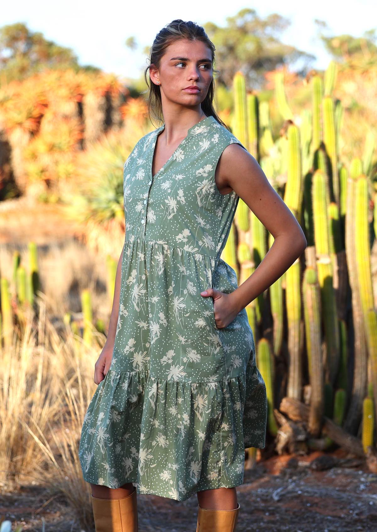 Ember Midi Dress Cascade - Ysert