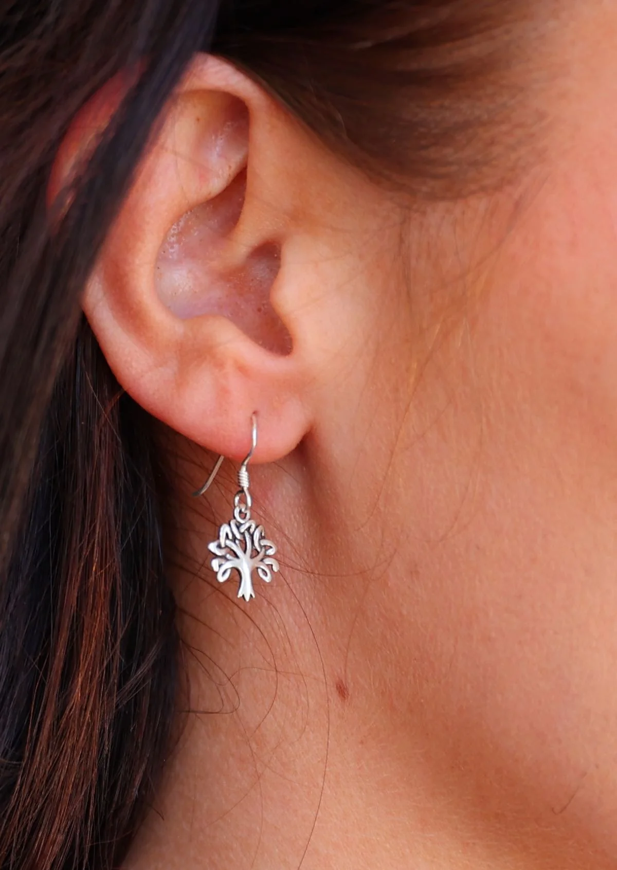 Celtic Tree Silver Earrings - Ysert