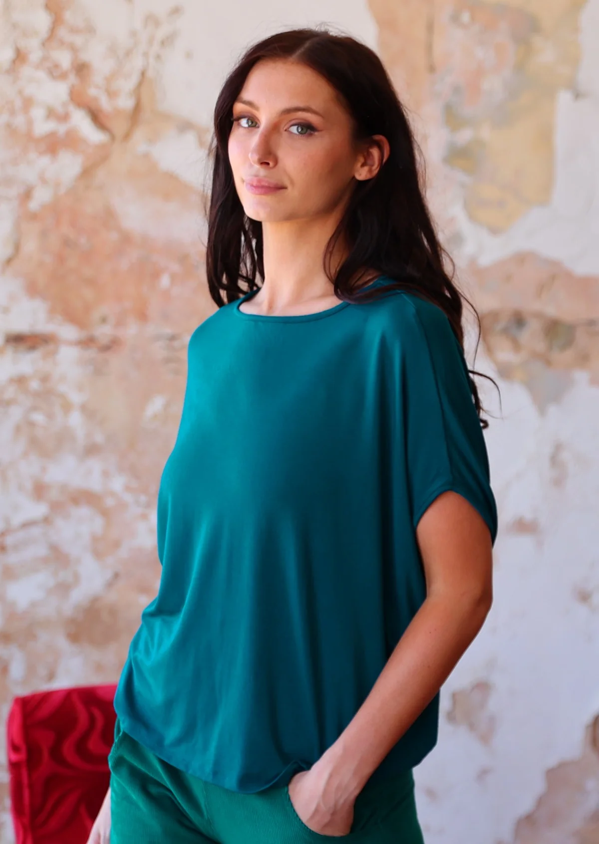 Batwing T-shirt Teal - Ysert