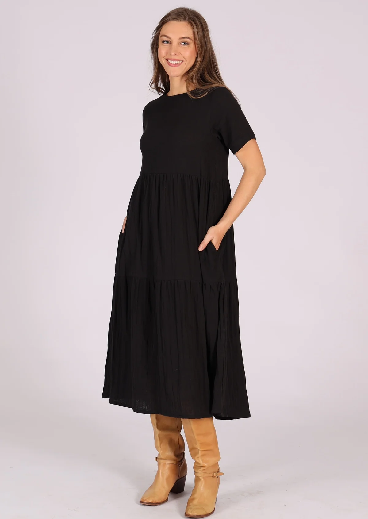Claudia Dress Black - Ysert
