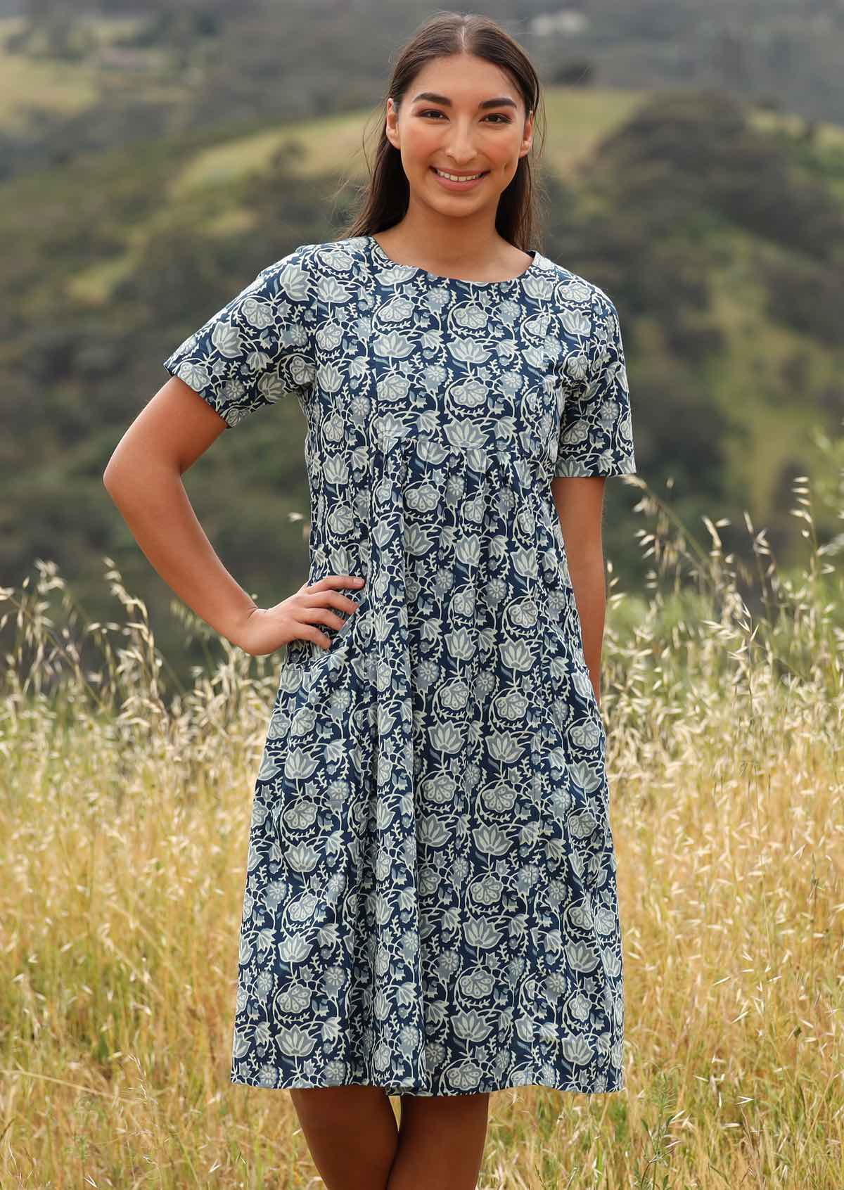 Frankie Dress Indigo - Ysert
