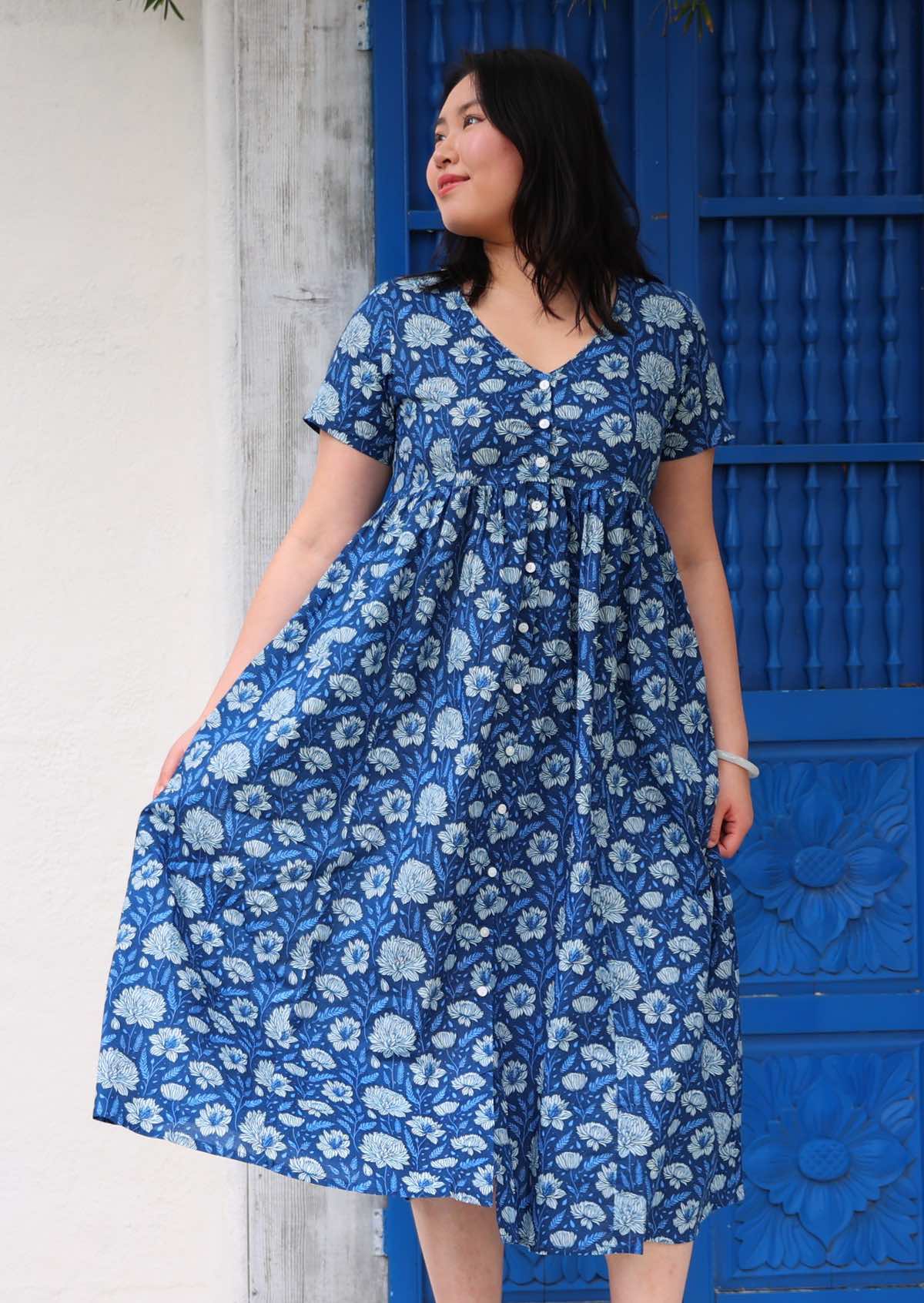 Promenade Dress Blue Meadow - Ysert