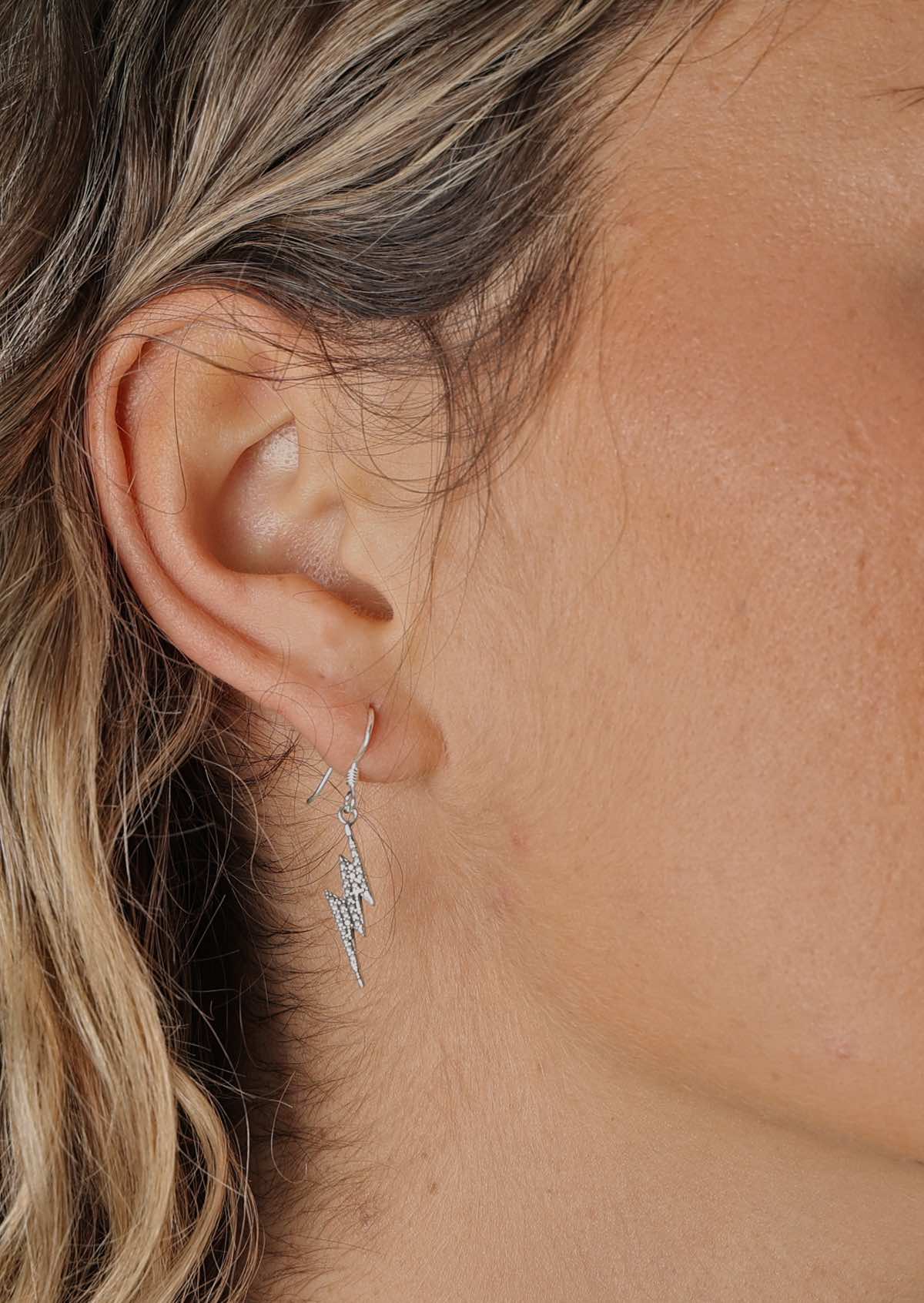 Ziggy Dangly Silver Earrings - Ysert