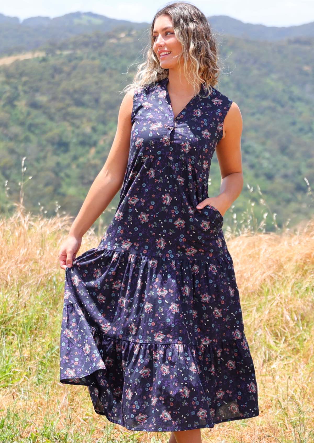 Boho Tiered Maxi Dress Eventide - Ysert