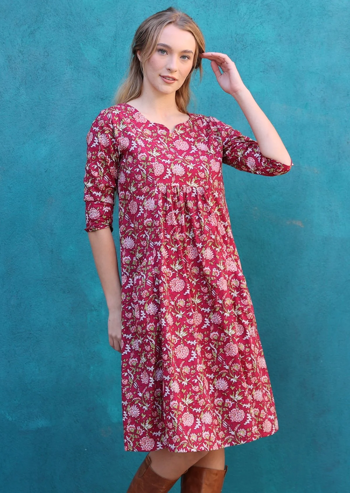 Tilda Dress Cranberry - Ysert