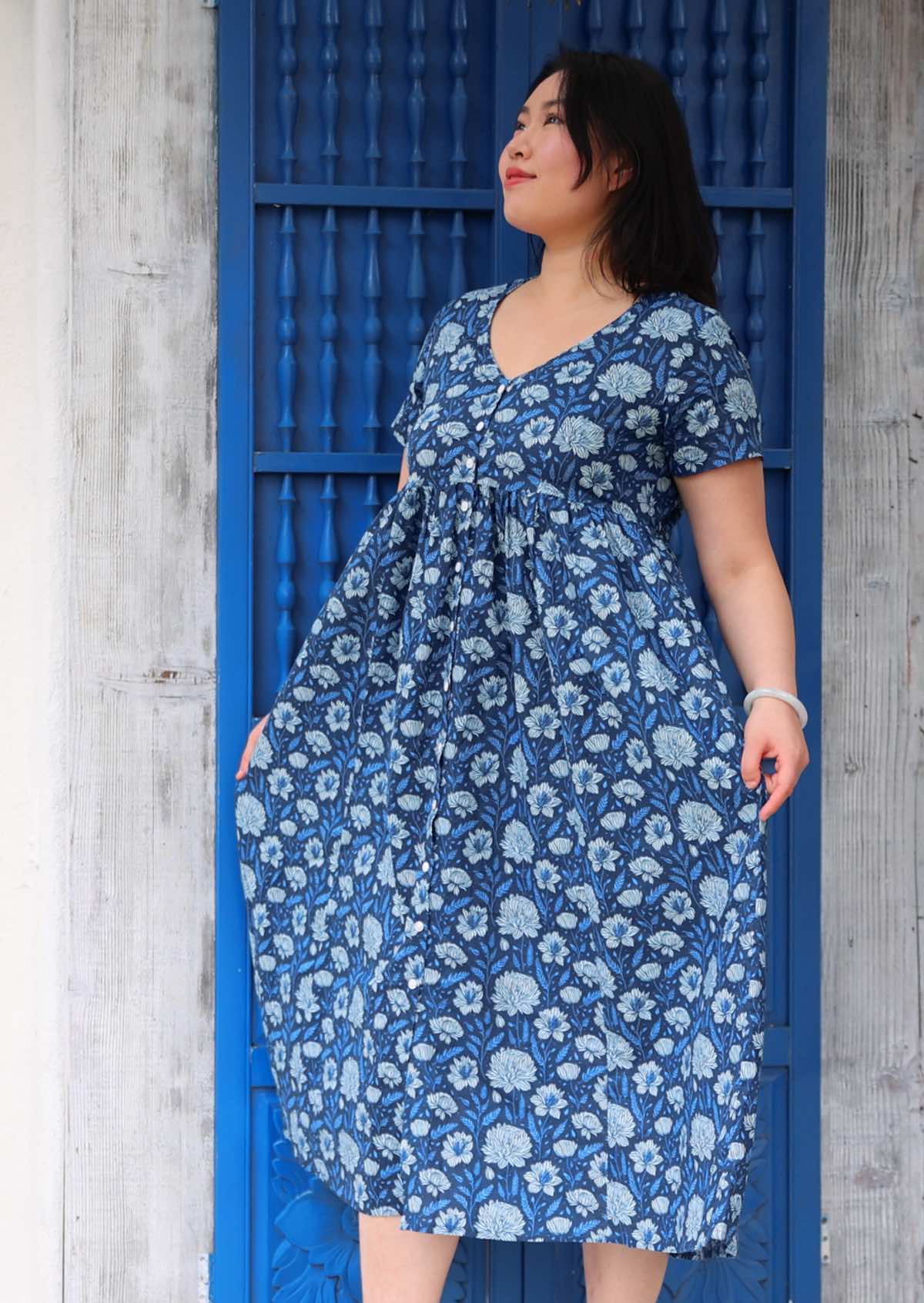 Promenade Dress Blue Meadow - Ysert