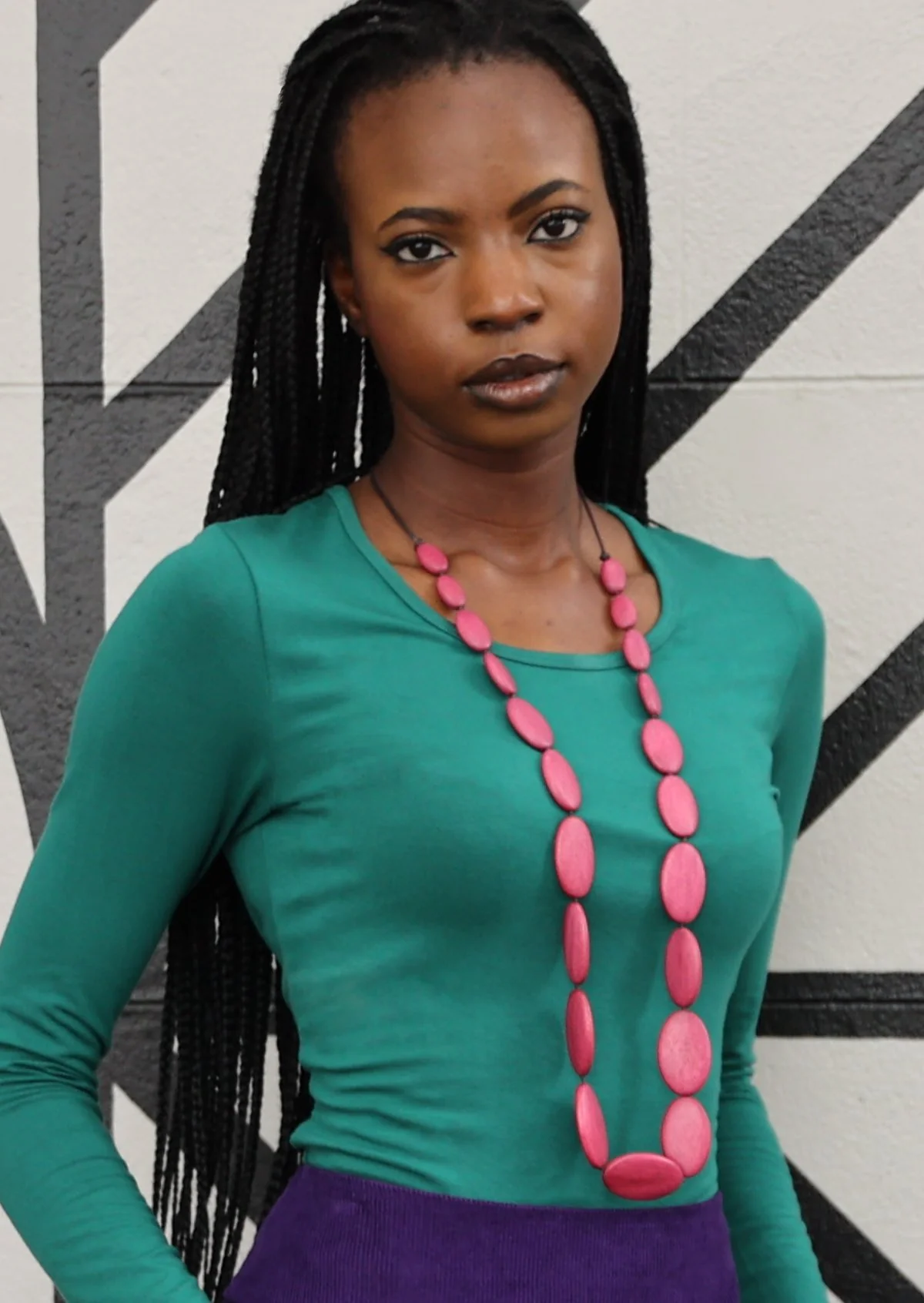 Olivia Necklace Fuchsia - Ysert
