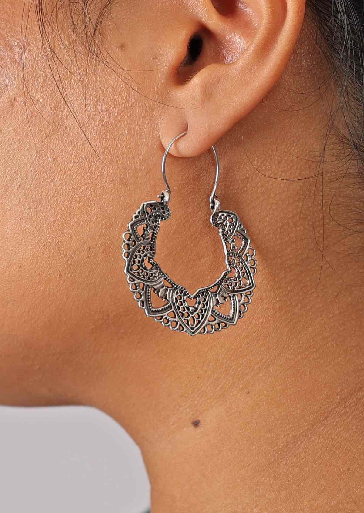 Enchanted Whispers Silver Earrings - Ysert