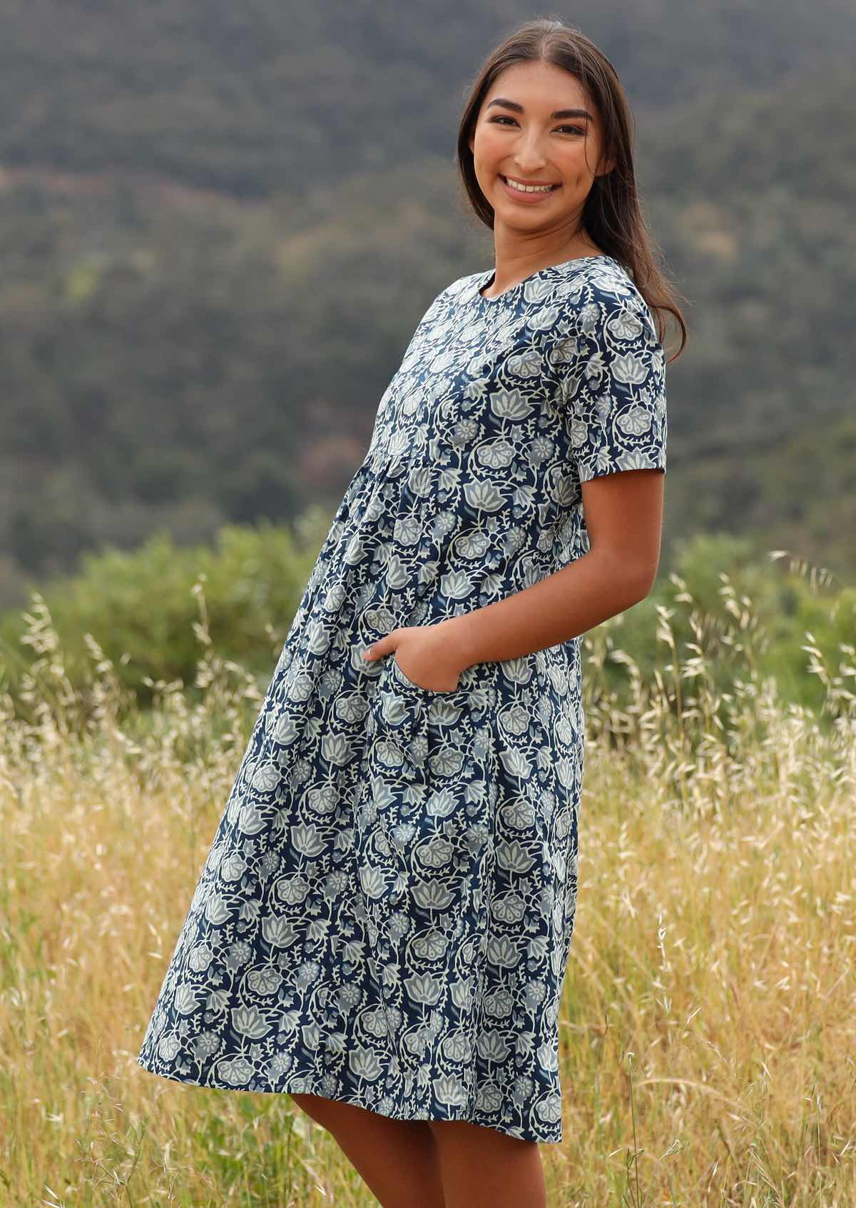Frankie Dress Indigo - Ysert