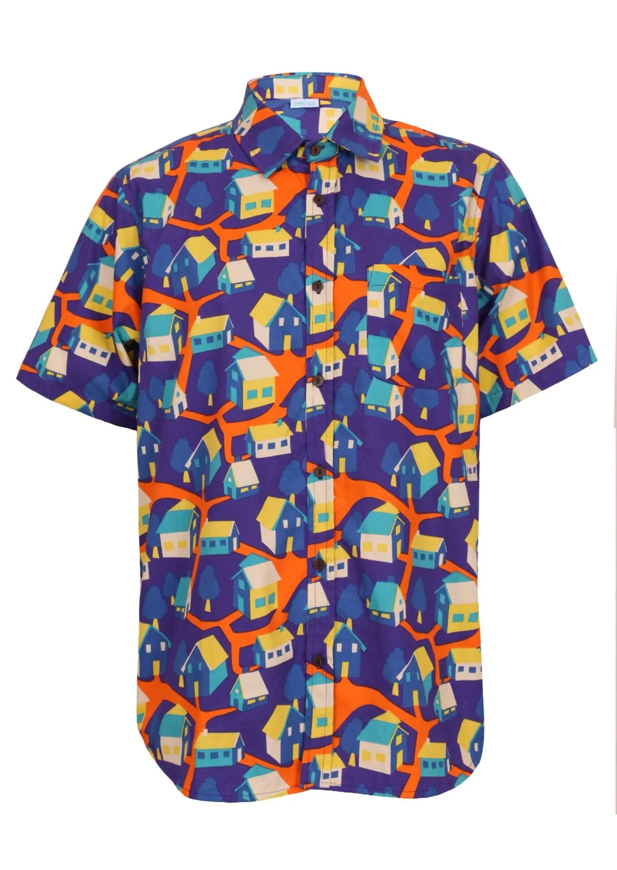 Men's Cotton Shirt Around the Houses - Ysert