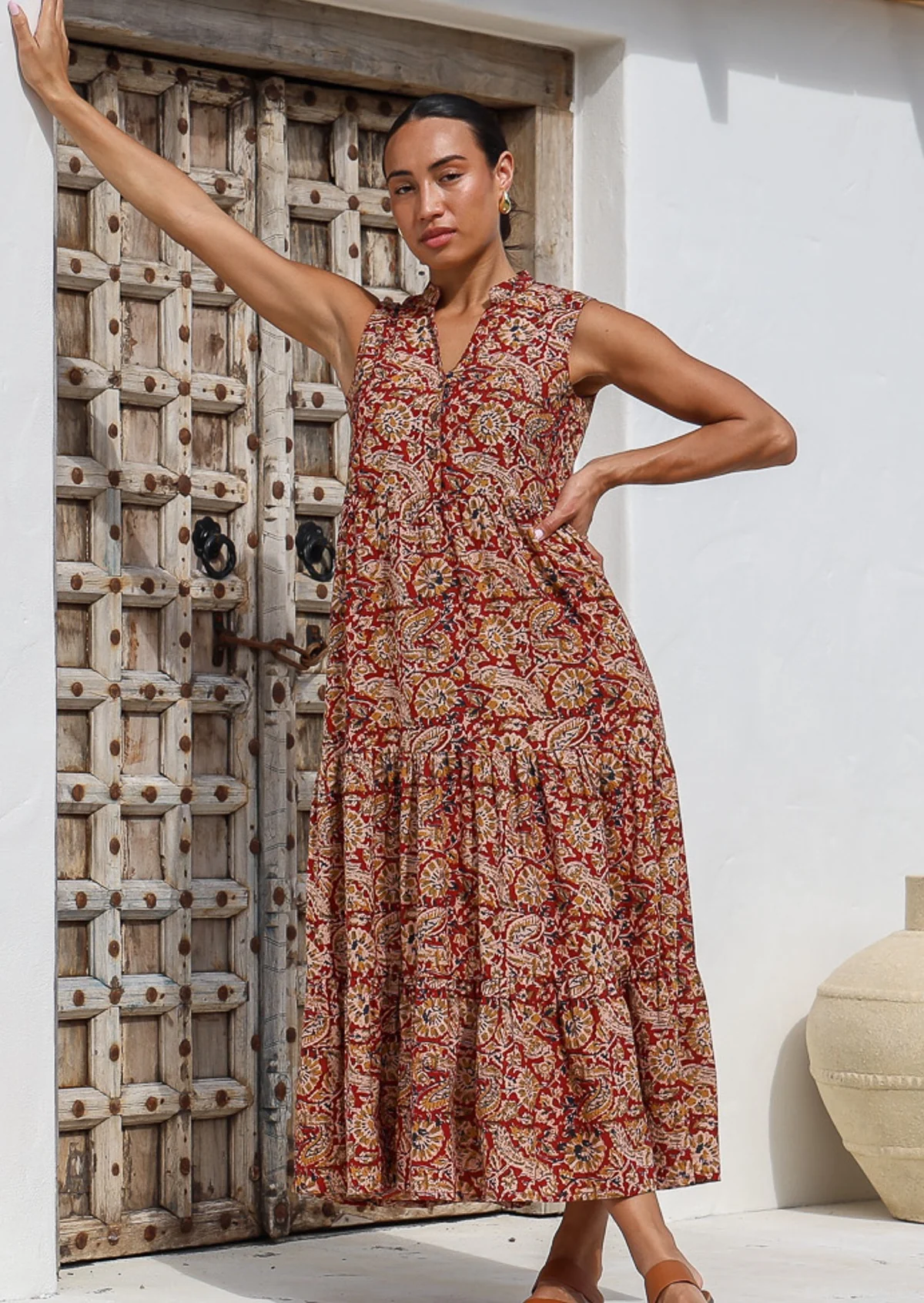 Boho Tiered Maxi Dress Mayur - Ysert