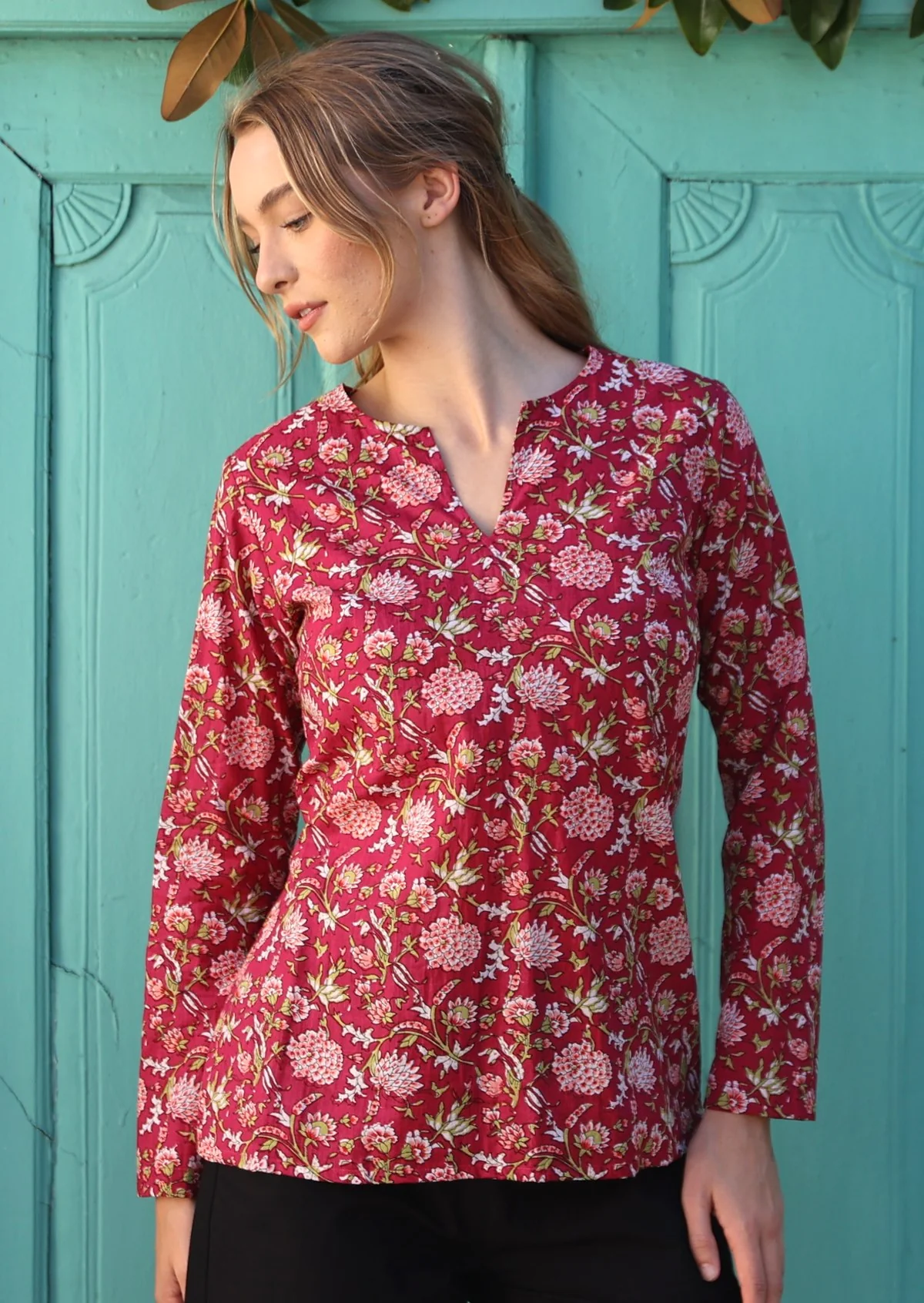 Sophia Blouse Cranberry - Ysert