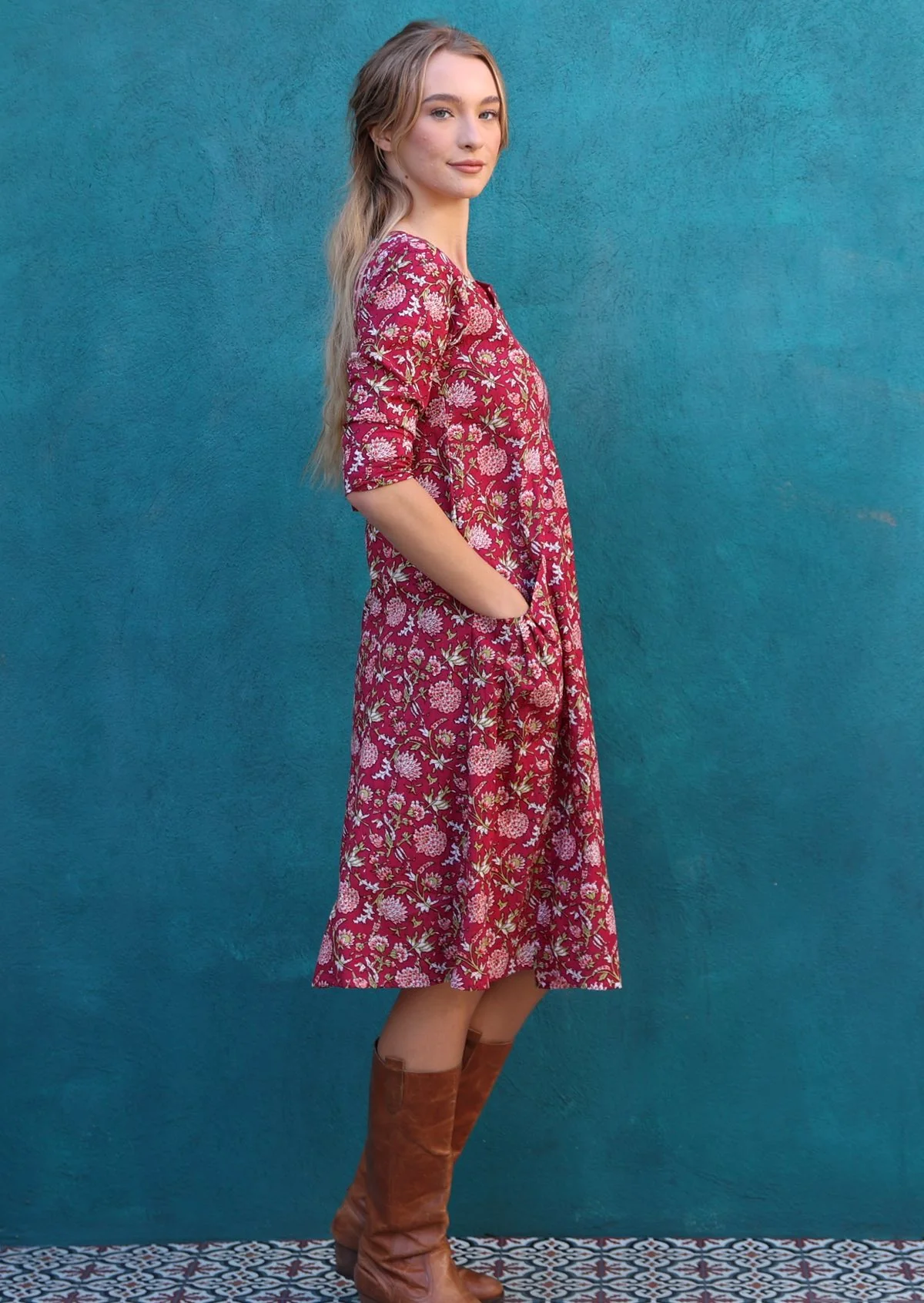 Tilda Dress Cranberry - Ysert