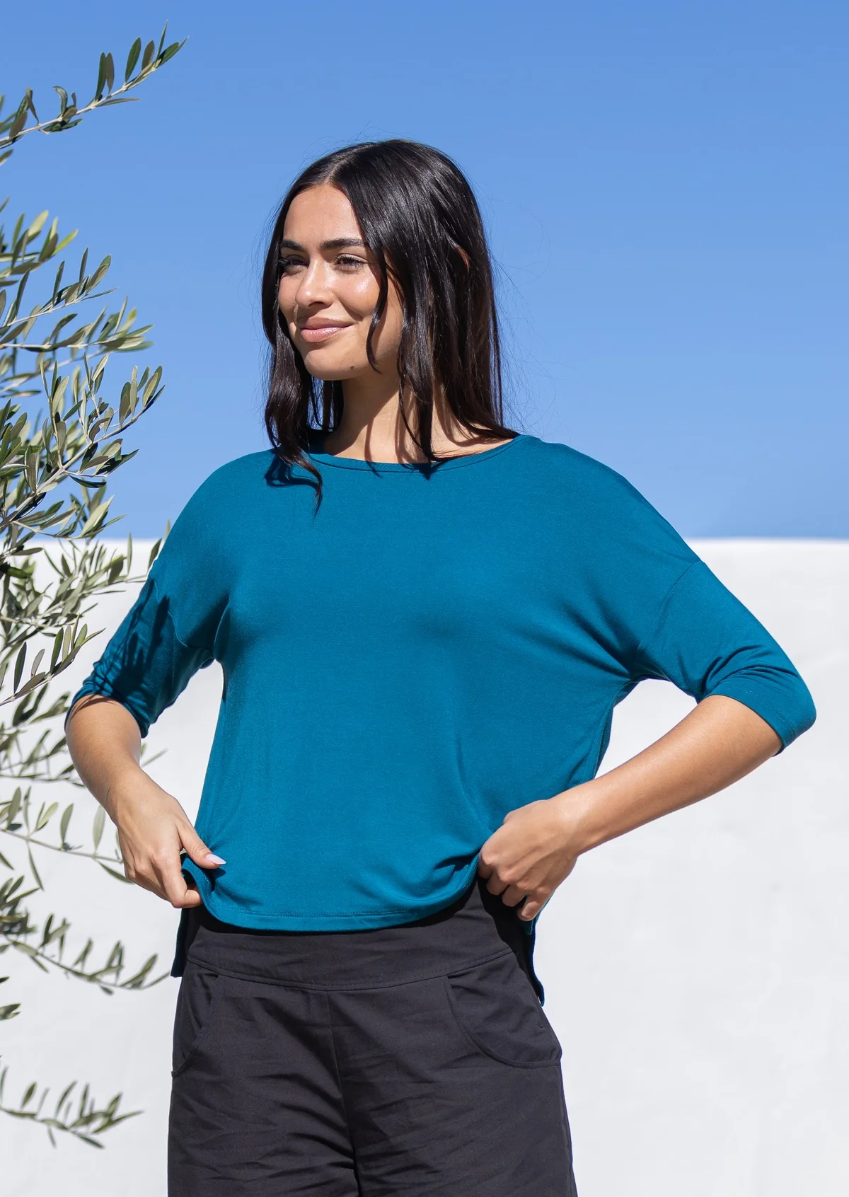Everyday Relaxed Fit Top Teal - Ysert