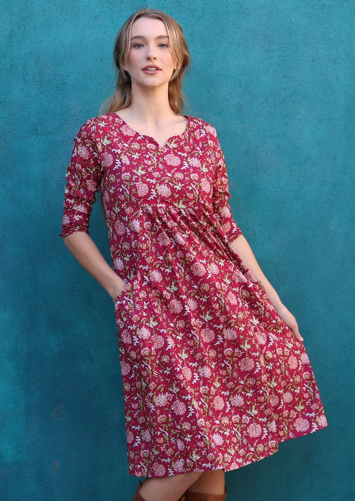 Tilda Dress Cranberry - Ysert