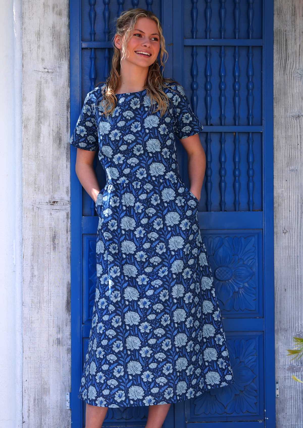 August Dress Blue Meadow - Ysert