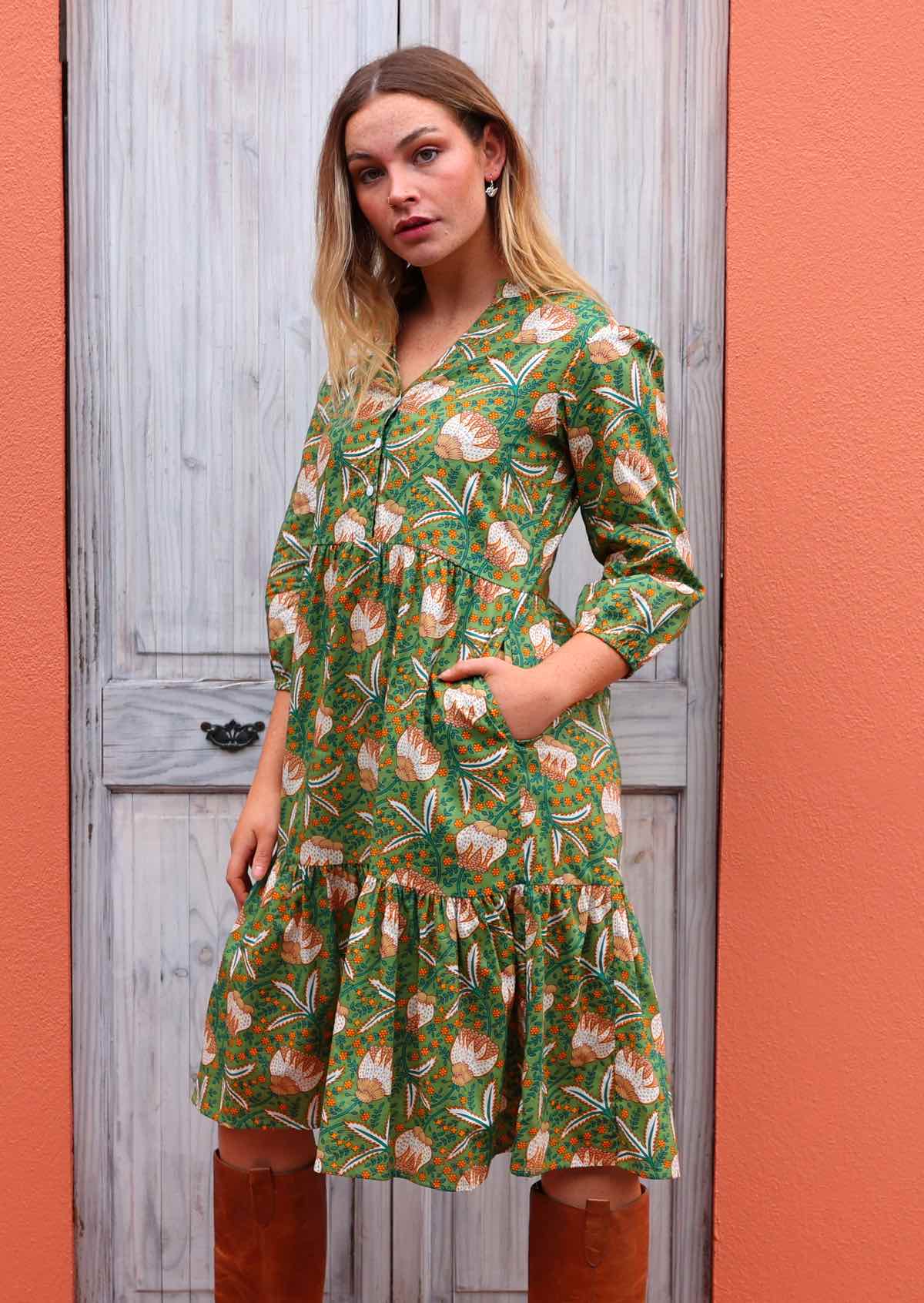 Tiered Midi Dress Keisha - Ysert