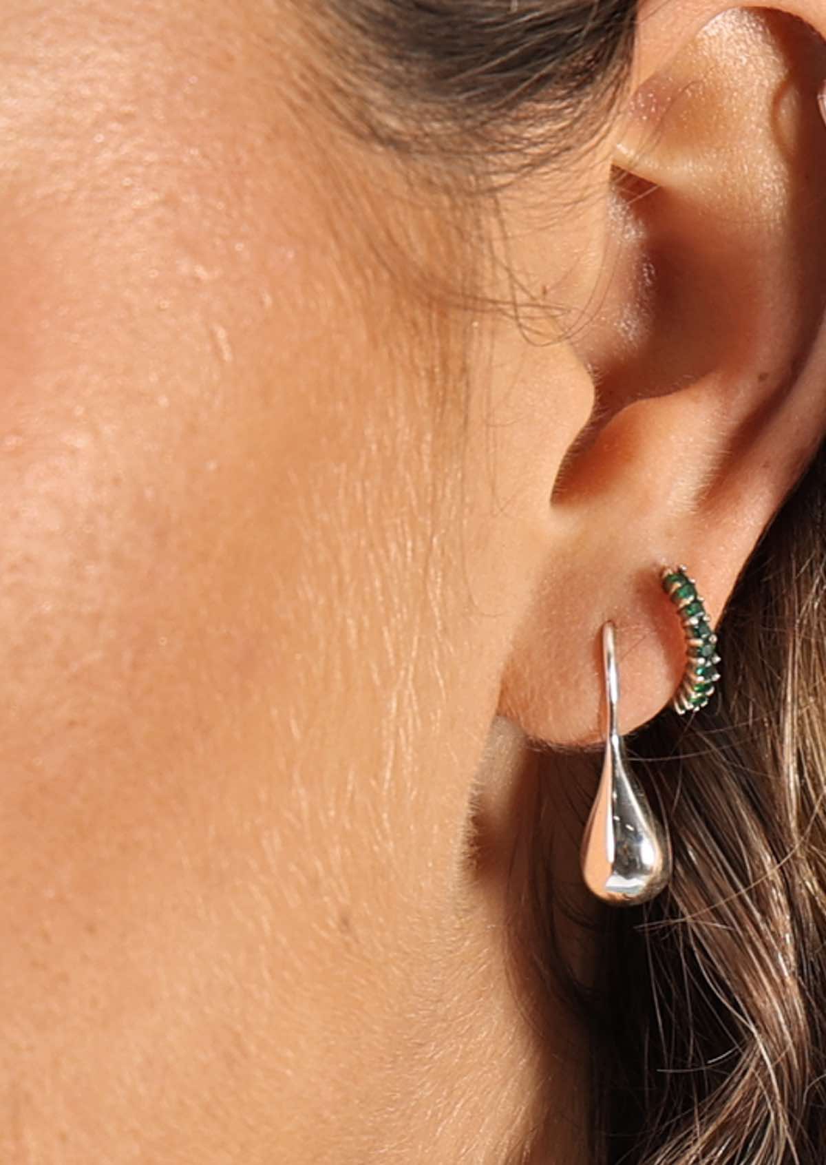 Silver Droplet Earrings - Ysert