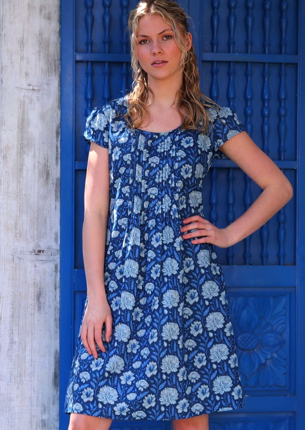 Tulsi Dress Blue Meadow - Ysert