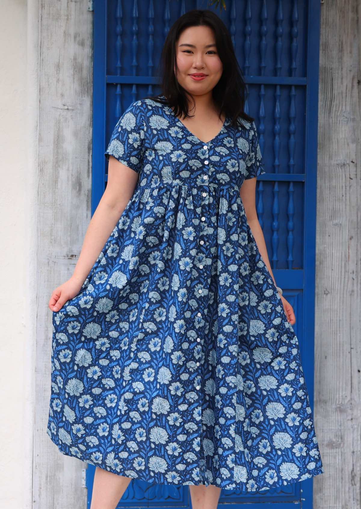 Promenade Dress Blue Meadow - Ysert