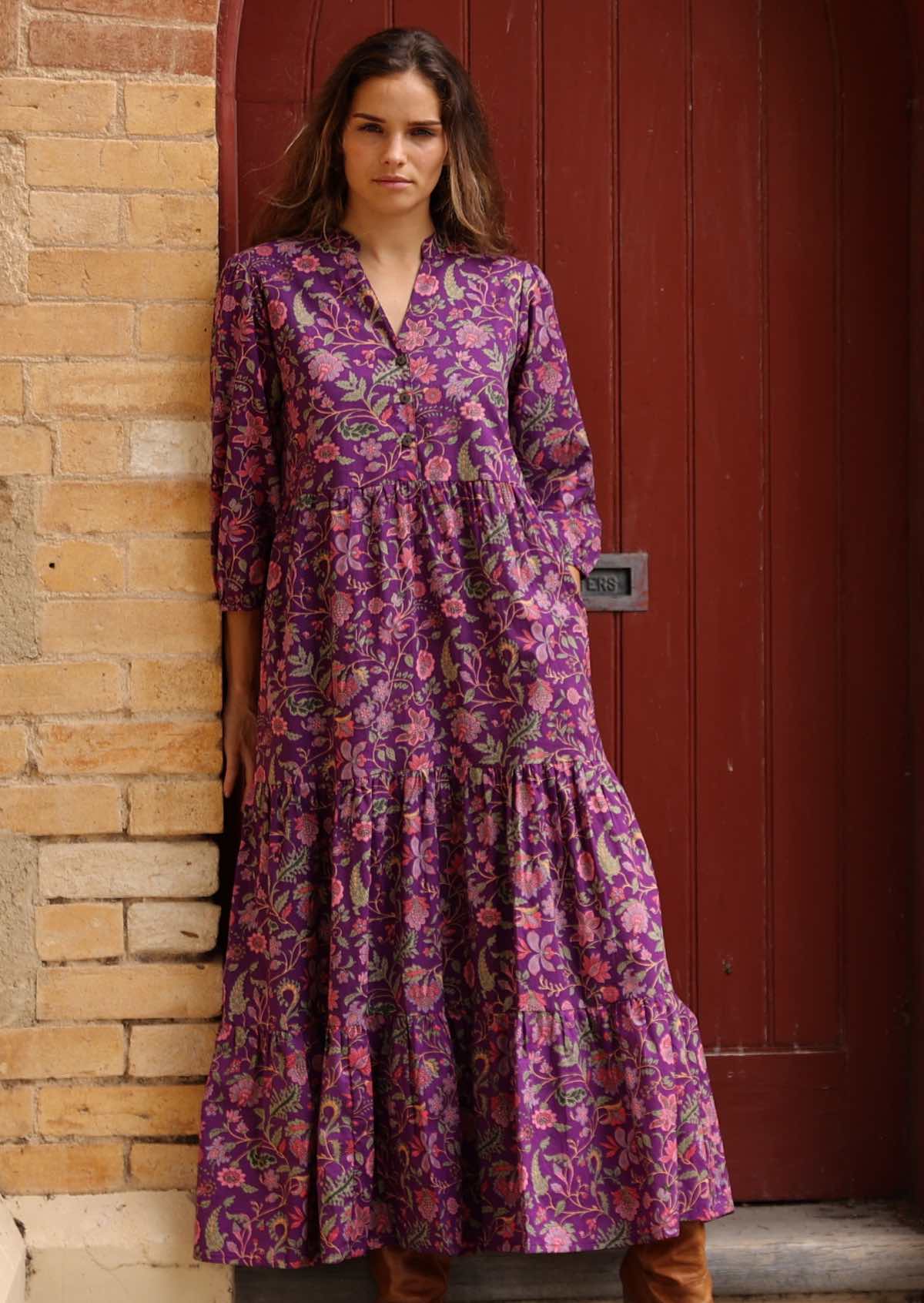 Amethyst Tiered Maxi Dress - Ysert