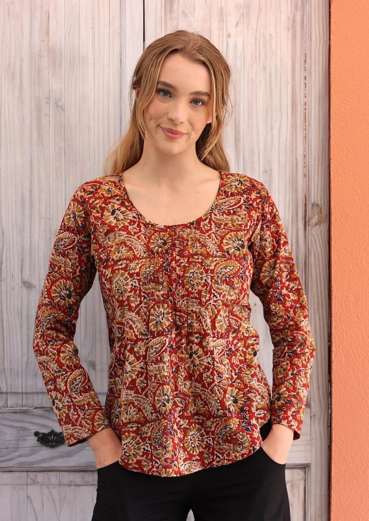 Tulsi Long Sleeve Top Mayur - Ysert
