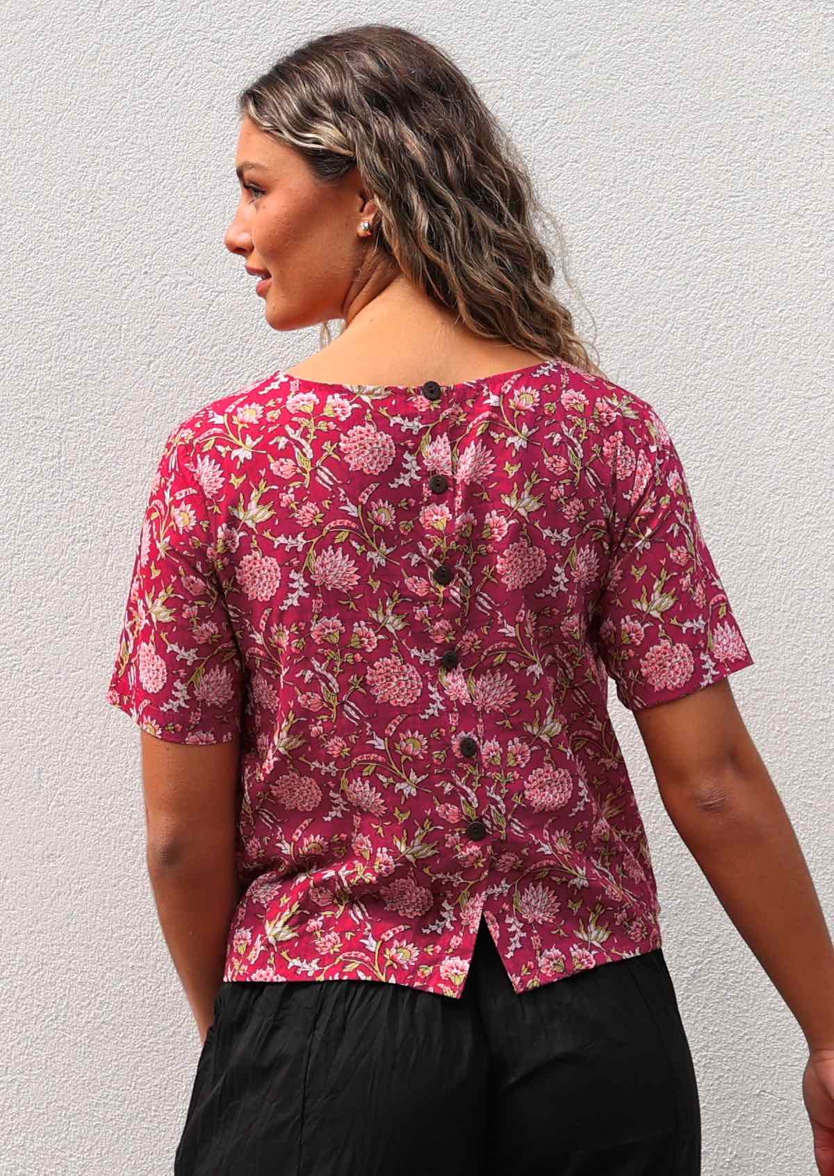 Neesha Top Cranberry - Ysert