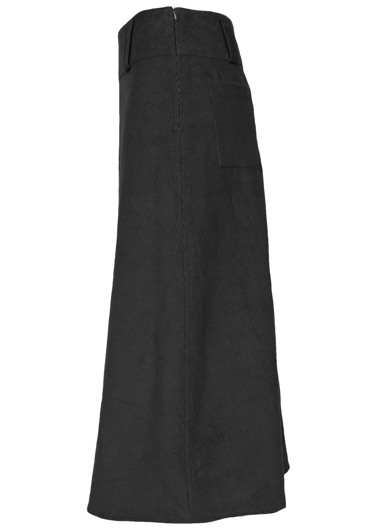 Belt Loop Corduroy Skirt Black - Ysert