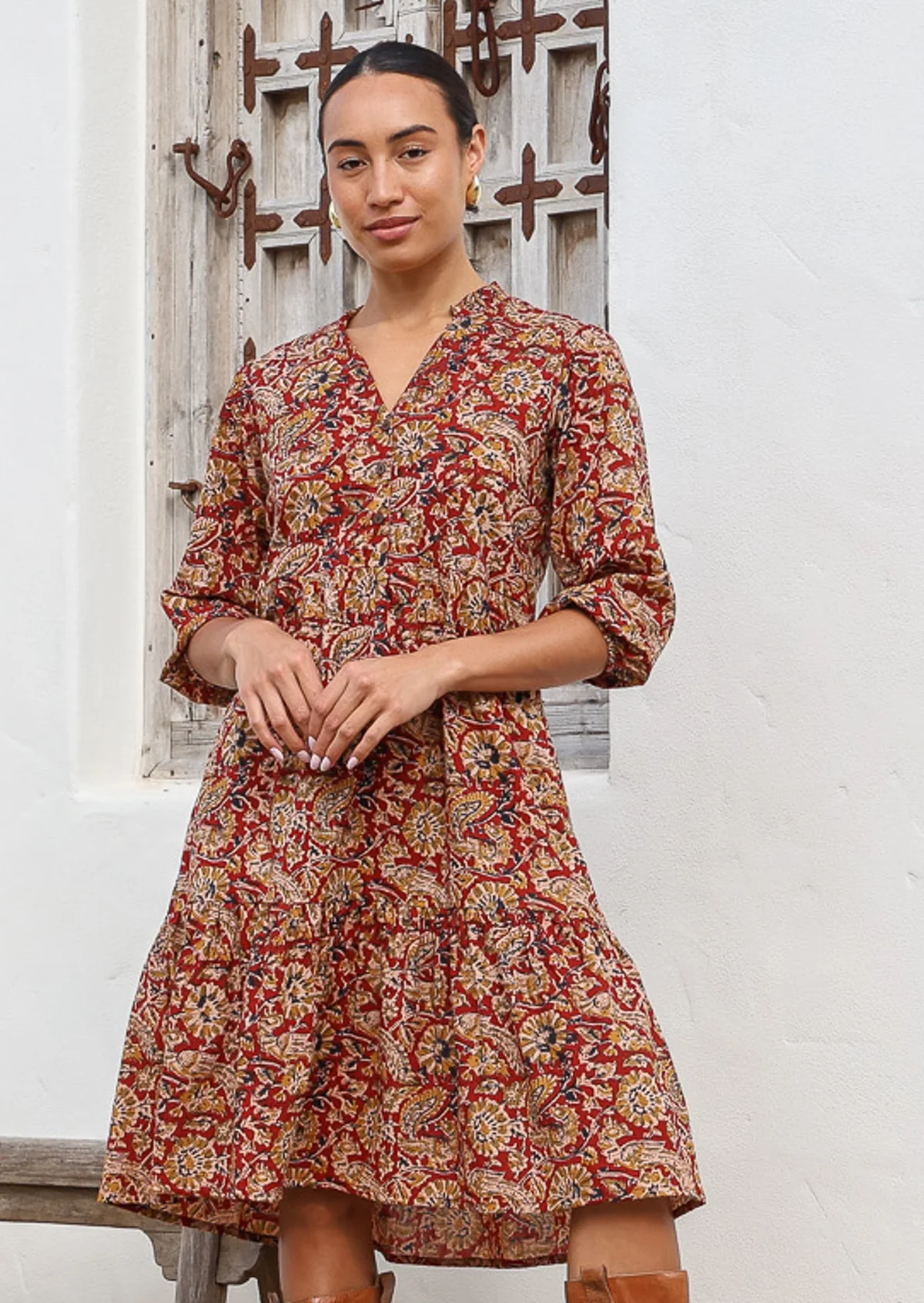 Tiered Midi Dress Mayur - Ysert