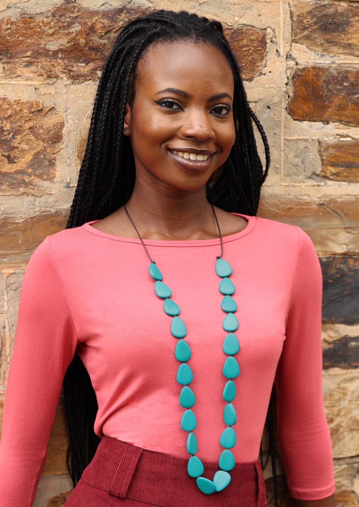 Layla Long Necklace Turquoise - Ysert