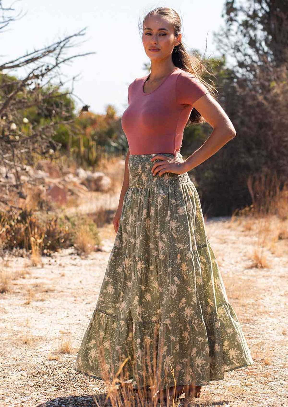 Dawn Maxi Skirt Cascade - Ysert