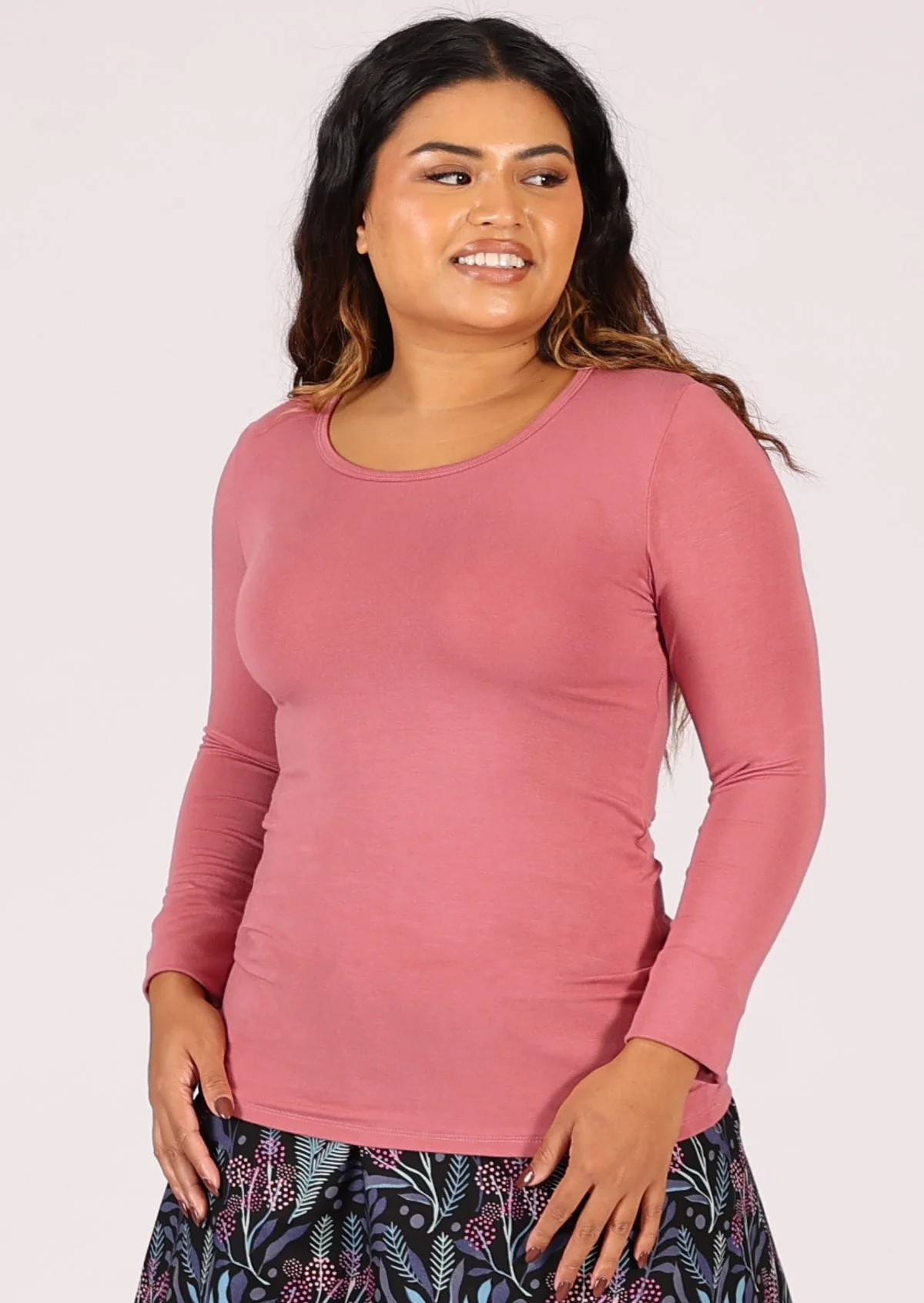 Round Neck Top Pink - Ysert